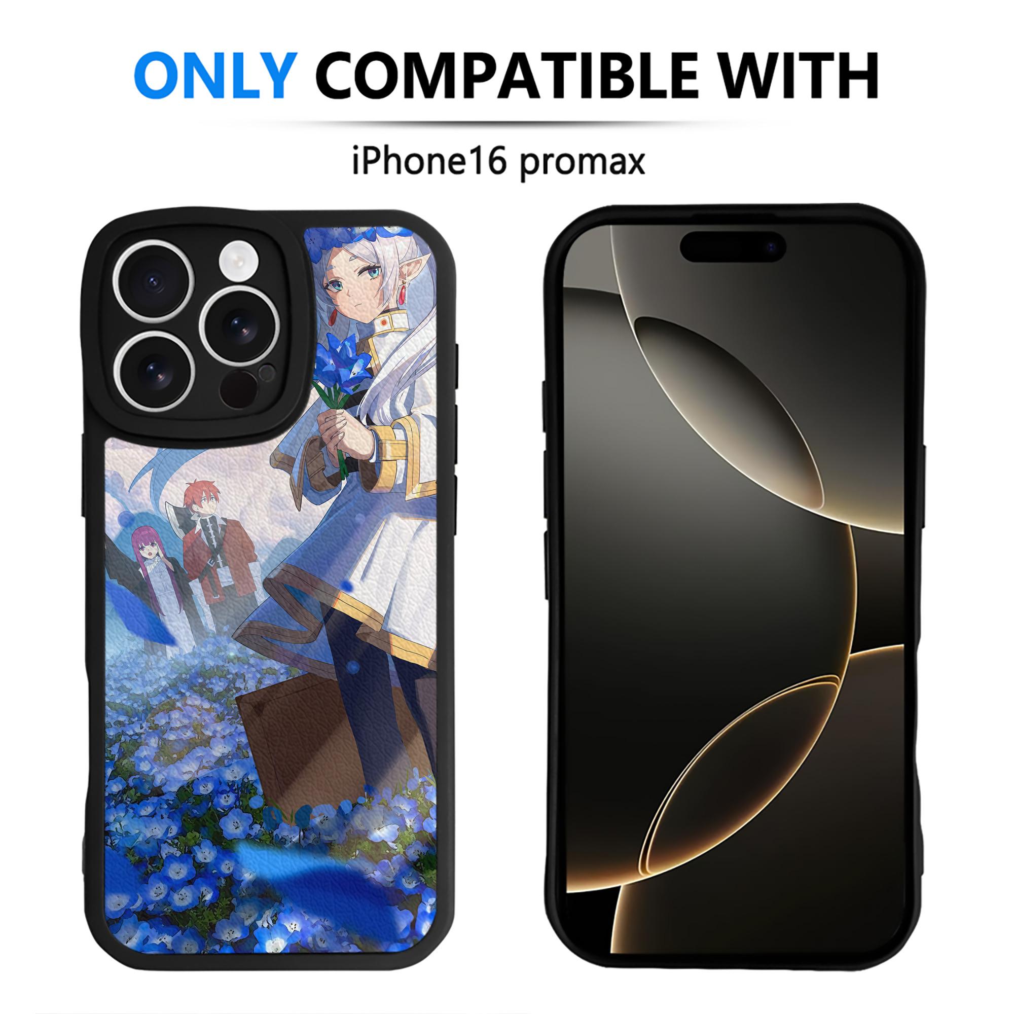 （画像用） 葬送のフリーレン Frieren 【iPhone 16シリーズ対応】シリコンスマホケース（レザー調） 材質：シリコン